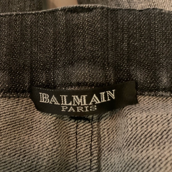 Balmain Gray Cotton Blend Jeans - Picture 12 of 14